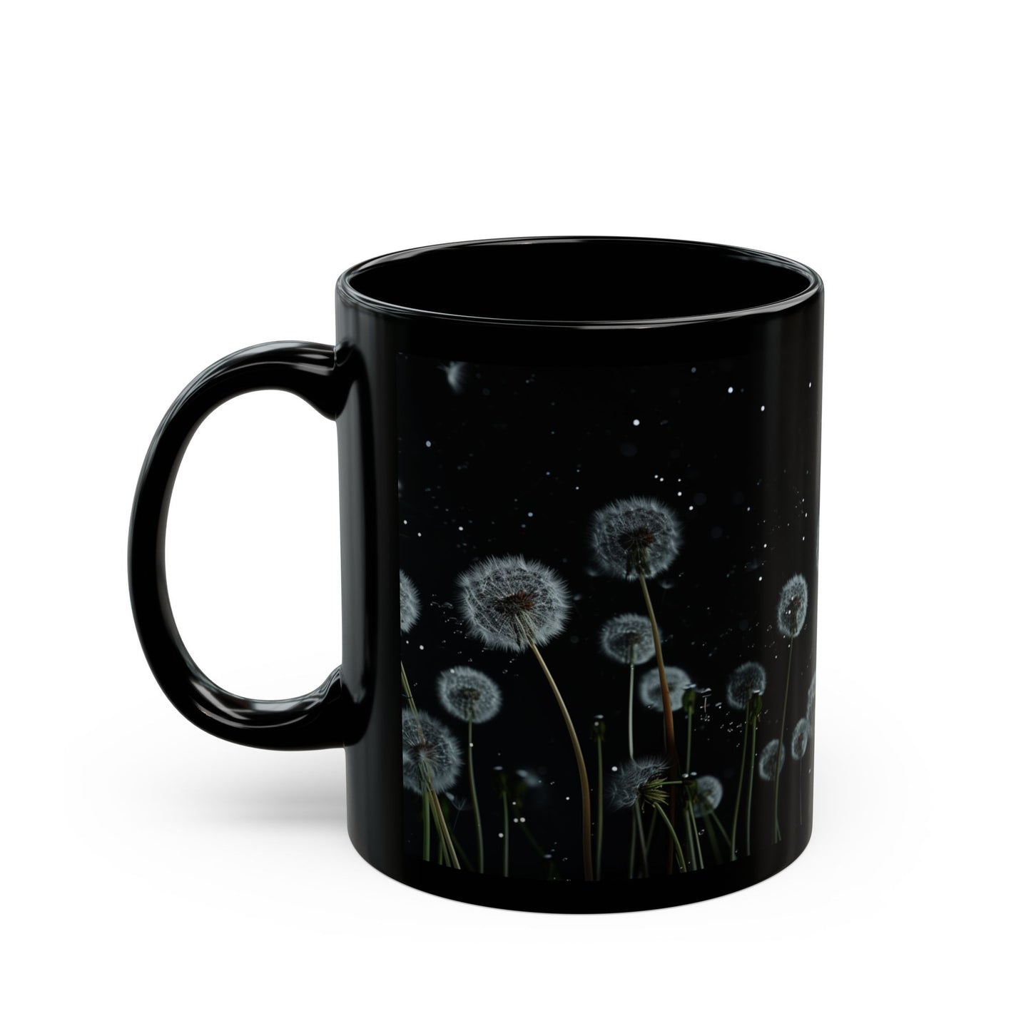 White Dandelions Coffee Mug, Tea Cup (11oz, 15oz) - Homevalley.co.uk
