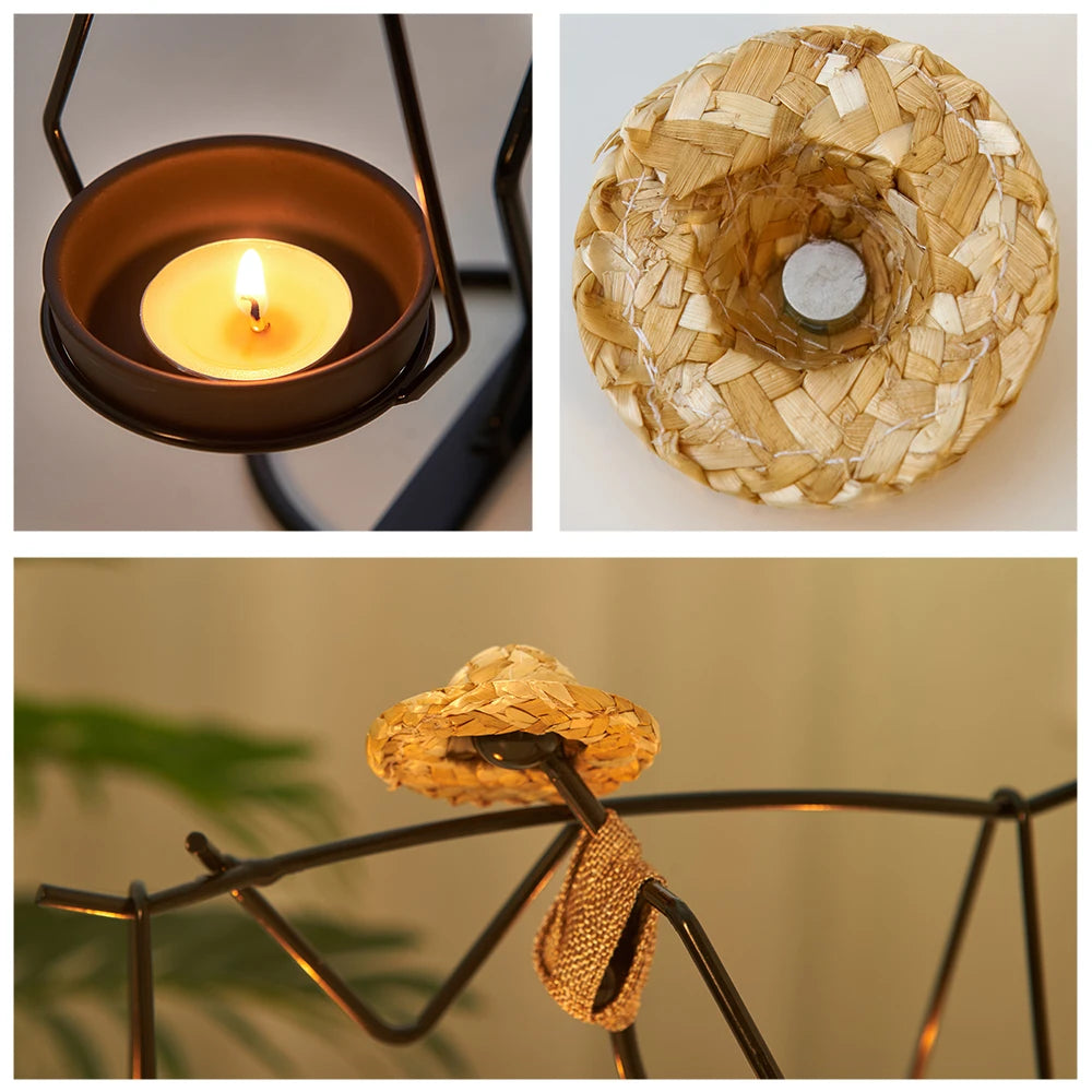 Woman Shaped Iron Candle Holder Luxury Romantic Decoration - Homevalley.co.uk