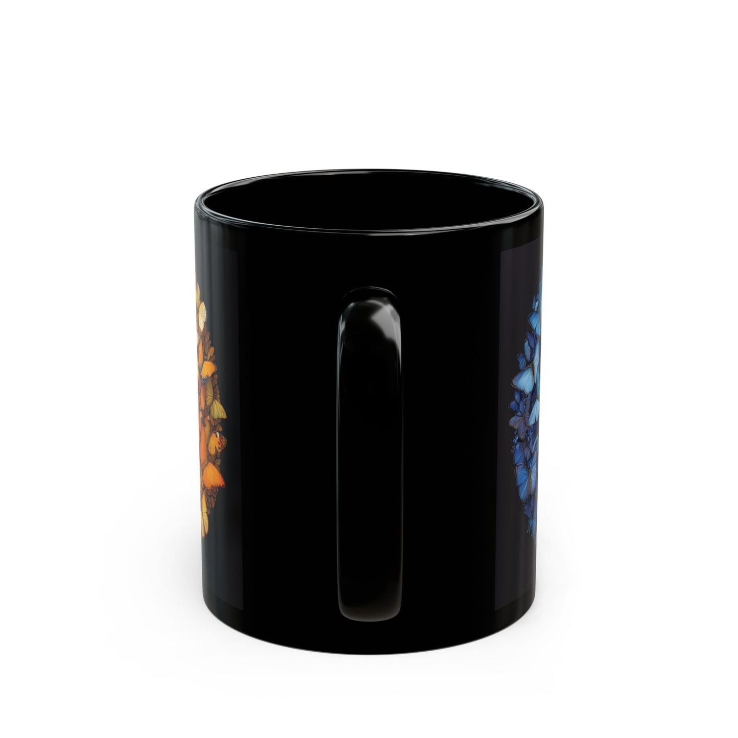Yin and Yang Symbol Black Ceramic Coffee Mug, Team Cup, Gift for Her, Gift for Him, mother's Day, Gift Idea (11oz, 15oz) - Homevalley.co.uk