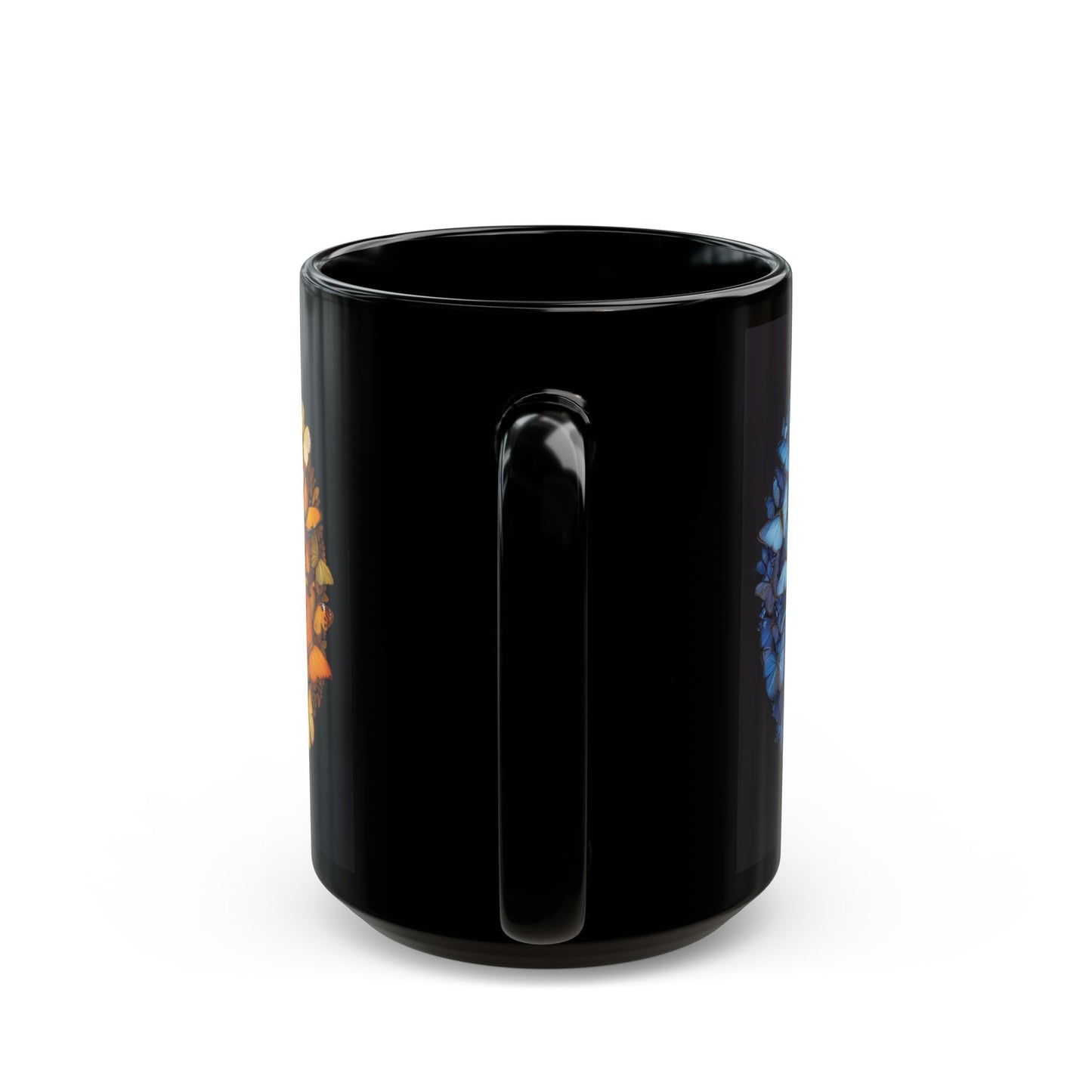 Yin and Yang Symbol Black Ceramic Coffee Mug, Team Cup, Gift for Her, Gift for Him, mother's Day, Gift Idea (11oz, 15oz) - Homevalley.co.uk