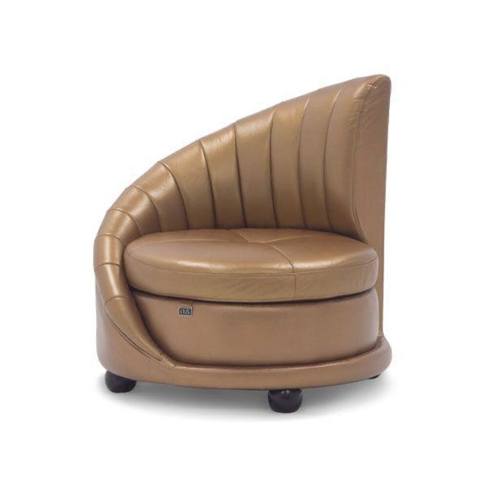 Genuine Leather Stylish Modern Asymmetrical Chair - Homevalley.co.uk
