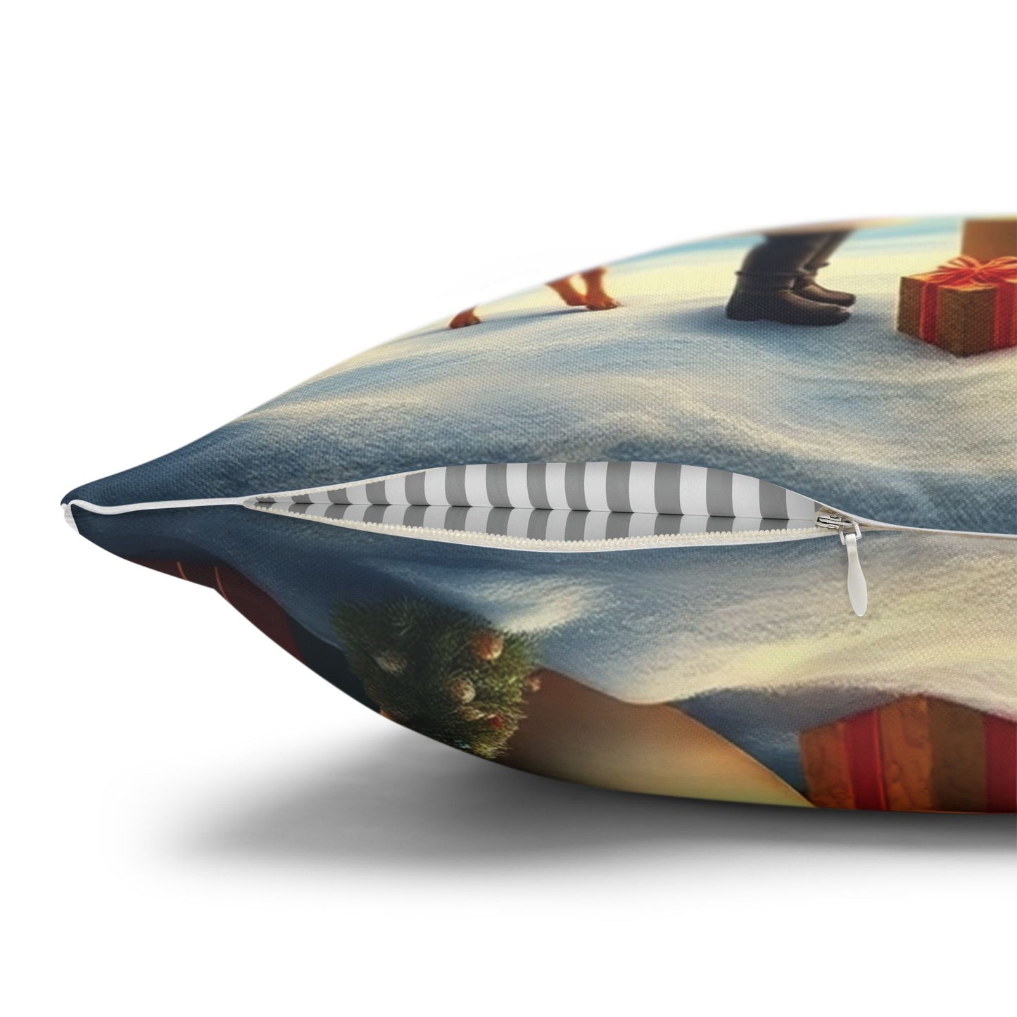 Christmas Square Pillowcase, Holiday Cushion Cover, Festive Throw Pillow, Xmas Decor, Home Decor Gift - Homevalley.co.uk