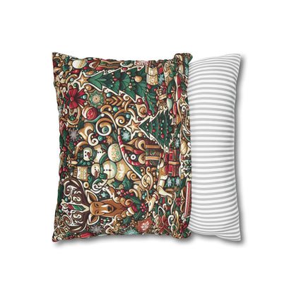 Christmas Square Pillowcase, Holiday Cushion Cover, Festive Throw Pillow, Xmas Decor, Home Decor Gift - Homevalley.co.uk