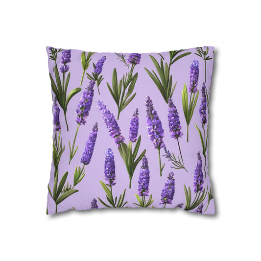 Lavender Flowers Cushion Cover, Lilac Flowers Cushion Cover, Floral Pillow, Botanical Pillow - Homevalley.co.uk