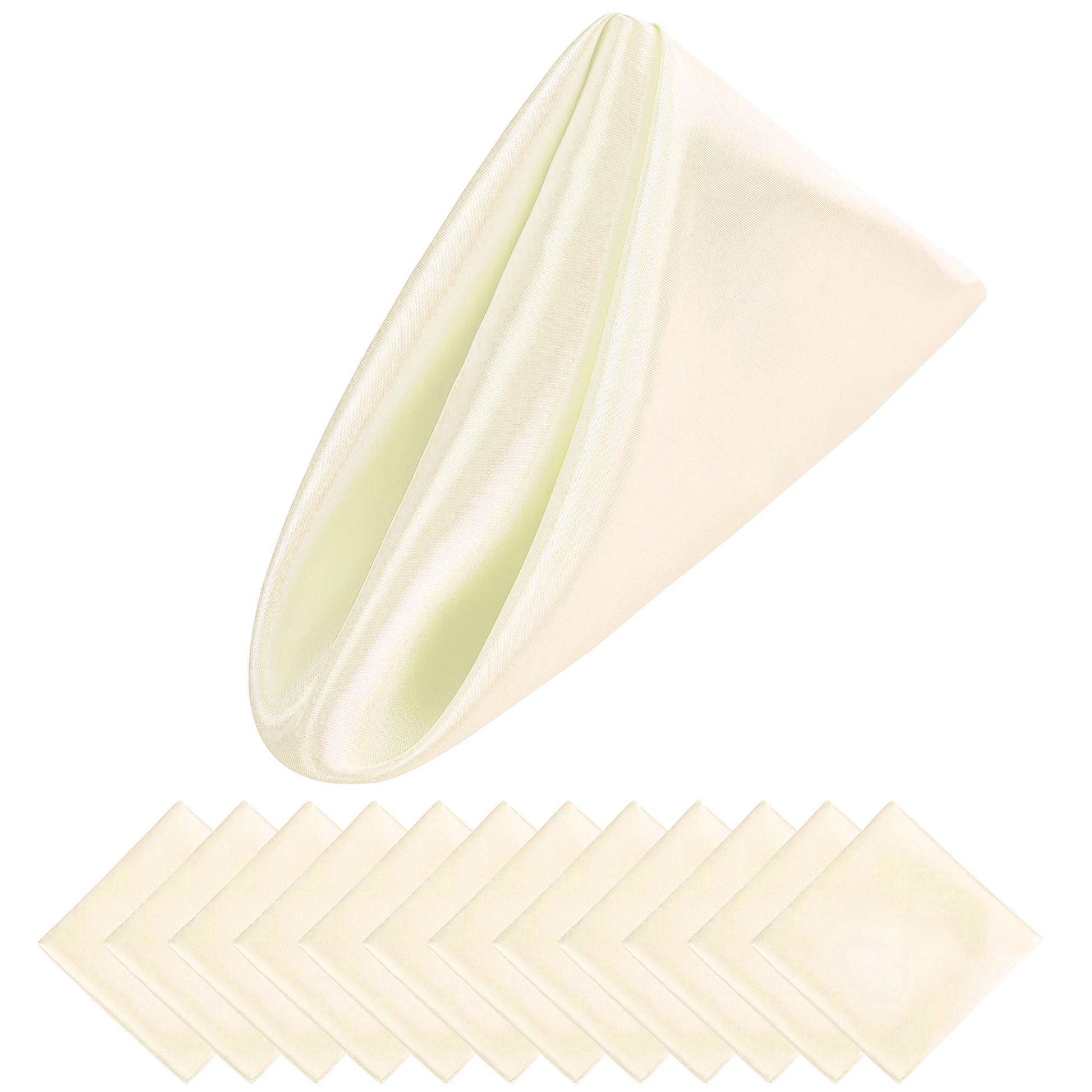 12PCS Christmas Wedding Satin Napkins Soft Table Decoration, 30x30cm - Homevalley.co.uk