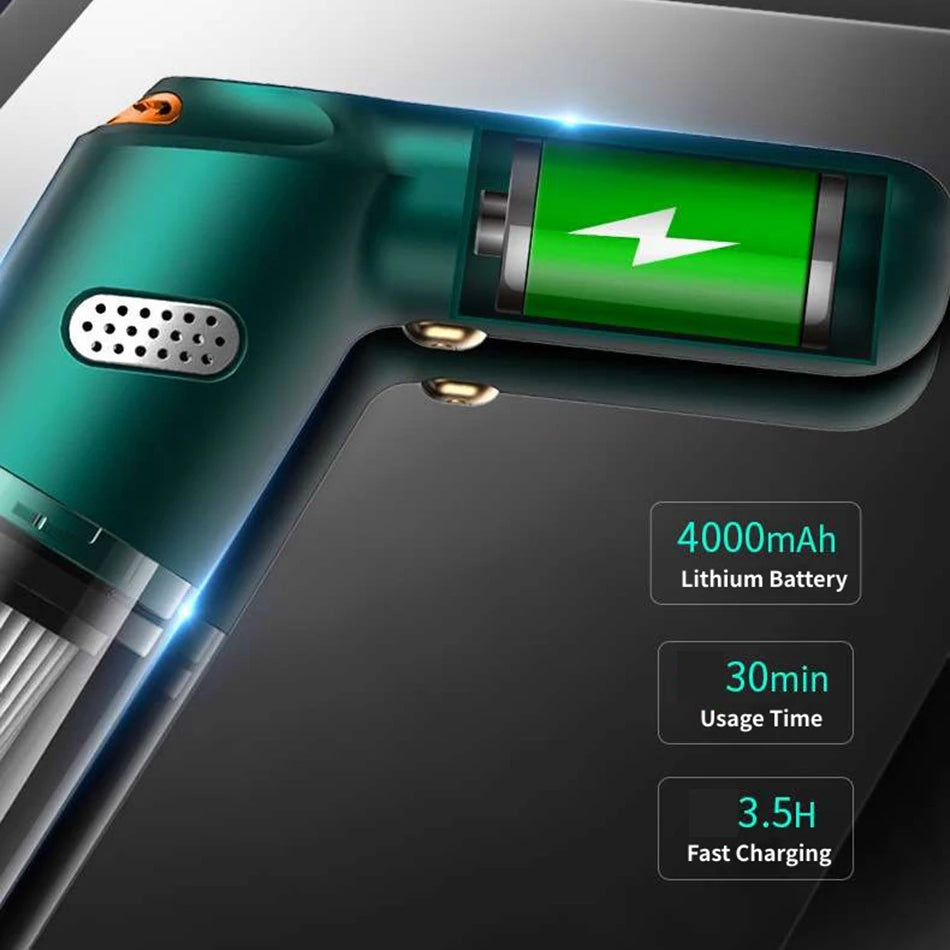 15000Pa Wireless Handheld Car Vacuum Cleaner - Homevalley.co.uk