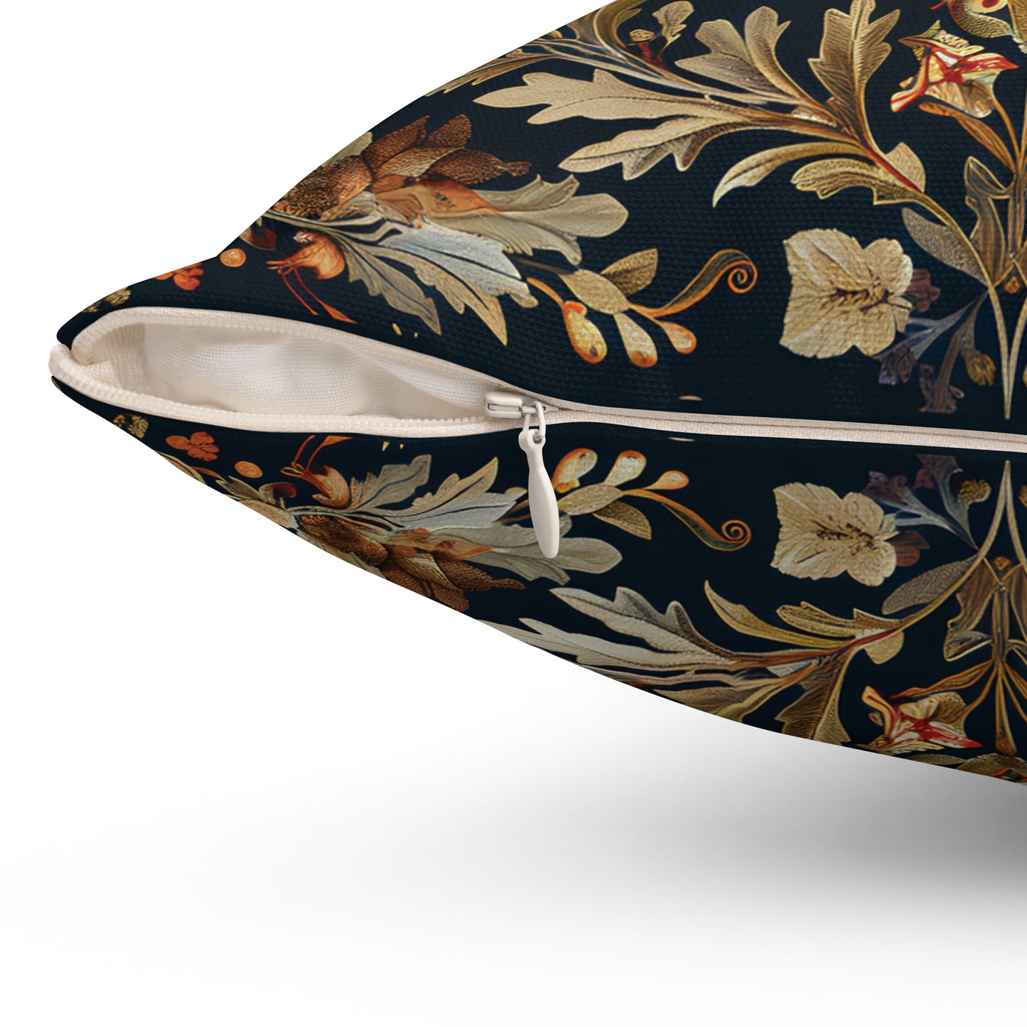 Butterfly Design Square Pillow, Butterflies and Flowers, insert included - Homevalley.co.uk