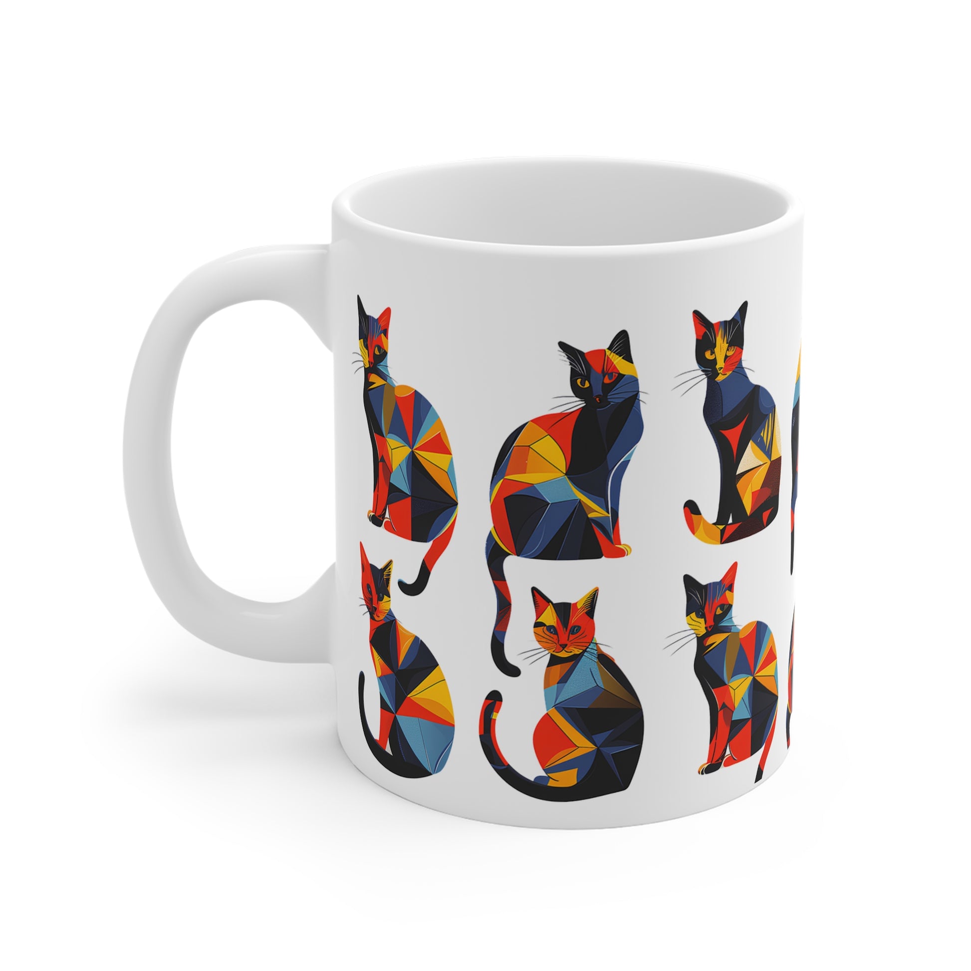 Cats White Coffee Mug, Cats and Kittens Coffee Cup, Cute Cats Tea Cup, Gift for Cat Lovers, Gift for Her, Gift for Friend,11oz - Homevalley.co.uk