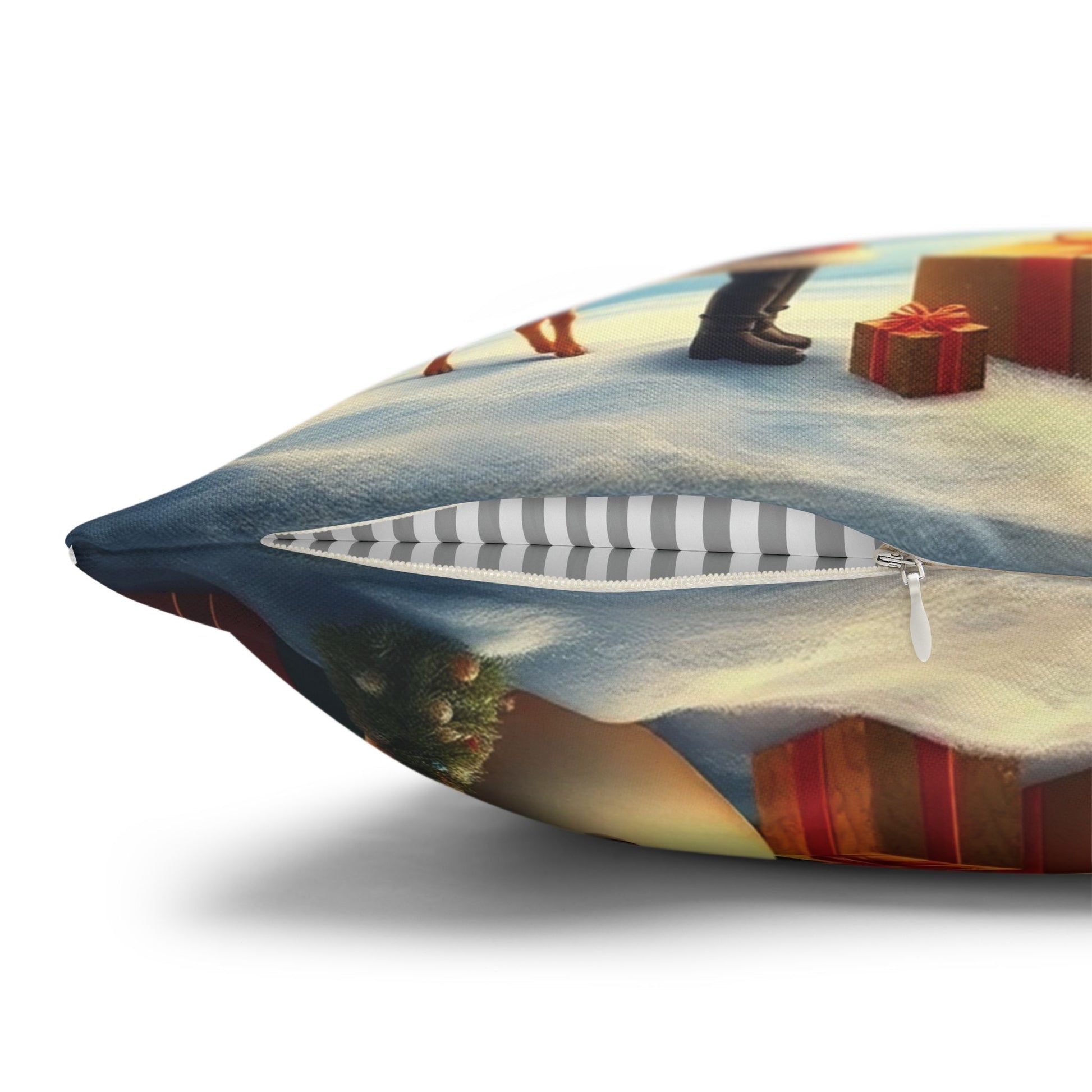 Christmas Square Pillowcase, Holiday Cushion Cover, Festive Throw Pillow, Xmas Decor, Home Decor Gift - Homevalley.co.uk