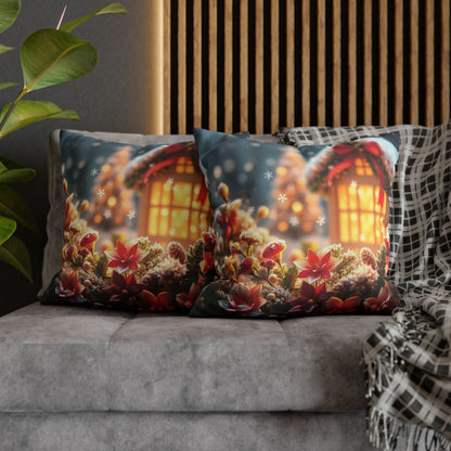 Christmas Square Pillowcase, Holiday Cushion Cover, Festive Throw Pillow, Xmas Decor, Home Decor Gift - Homevalley.co.uk