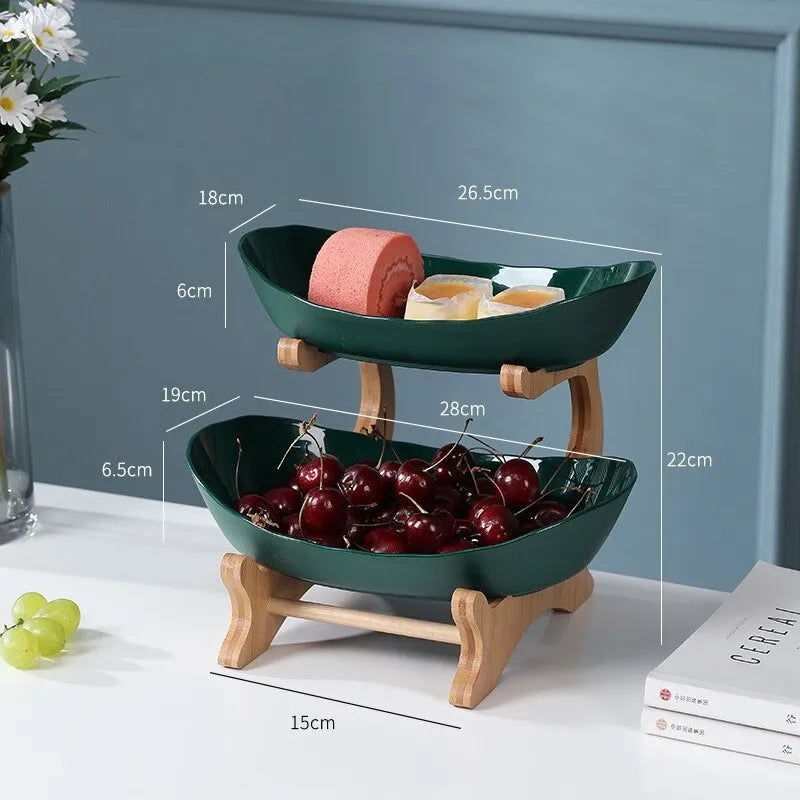 2 and 3 Tier Oval Fruit Bowl - Homevalley.co.uk