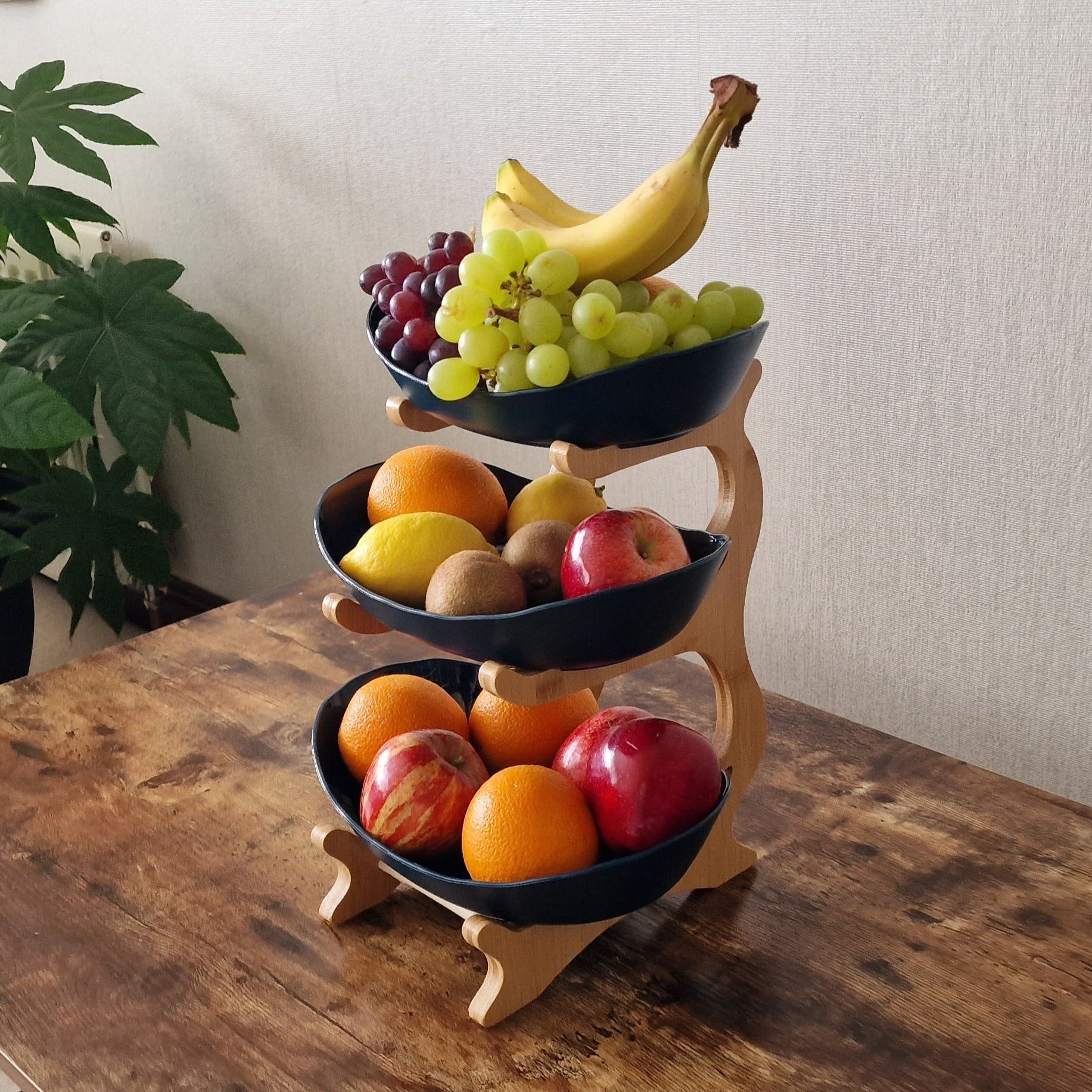 2 and 3 Tier Oval Fruit Bowl - Homevalley.co.uk
