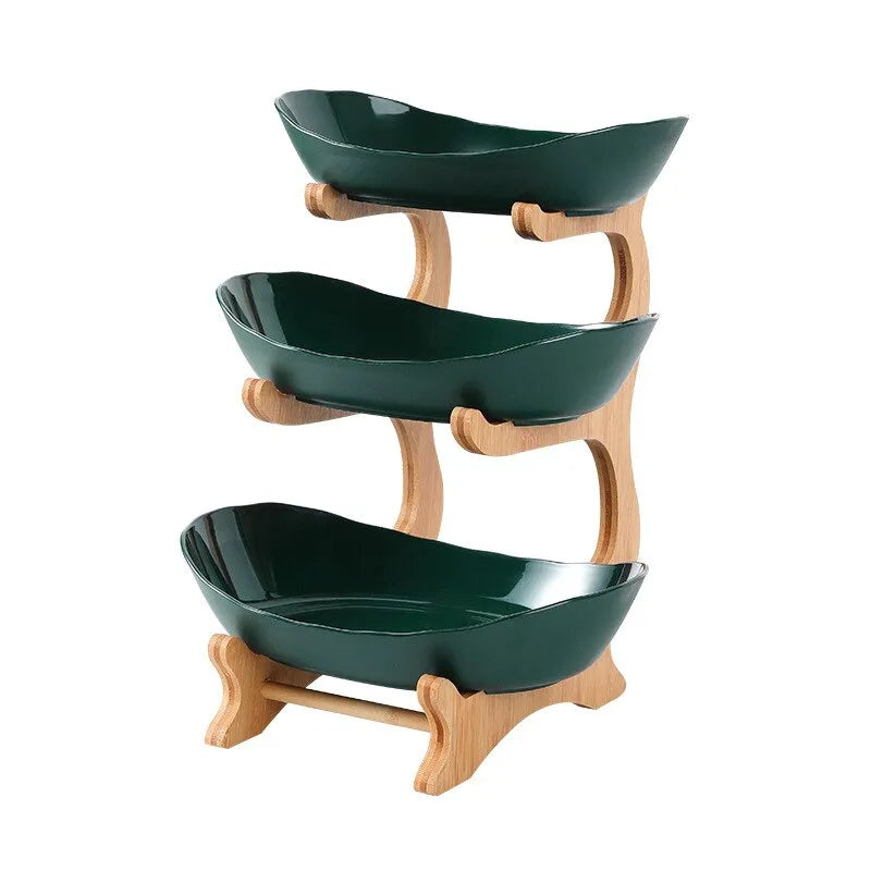 2 and 3 Tier Oval Fruit Bowl - Homevalley.co.uk