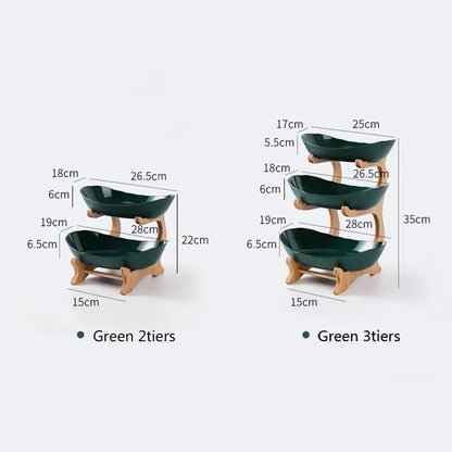 2 and 3 Tier Oval Fruit Bowl - Homevalley.co.uk