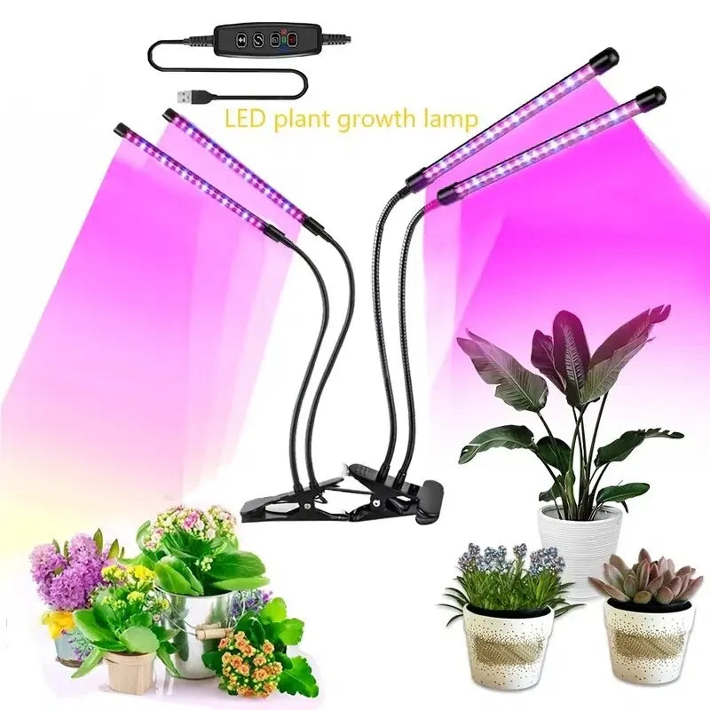 20W LED Plant Growth Lamp USB Full Spectrum Panel - Homevalley.co.uk