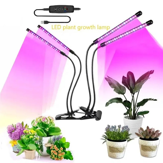 20W LED Plant Growth Lamp USB Full Spectrum Panel - Homevalley.co.uk