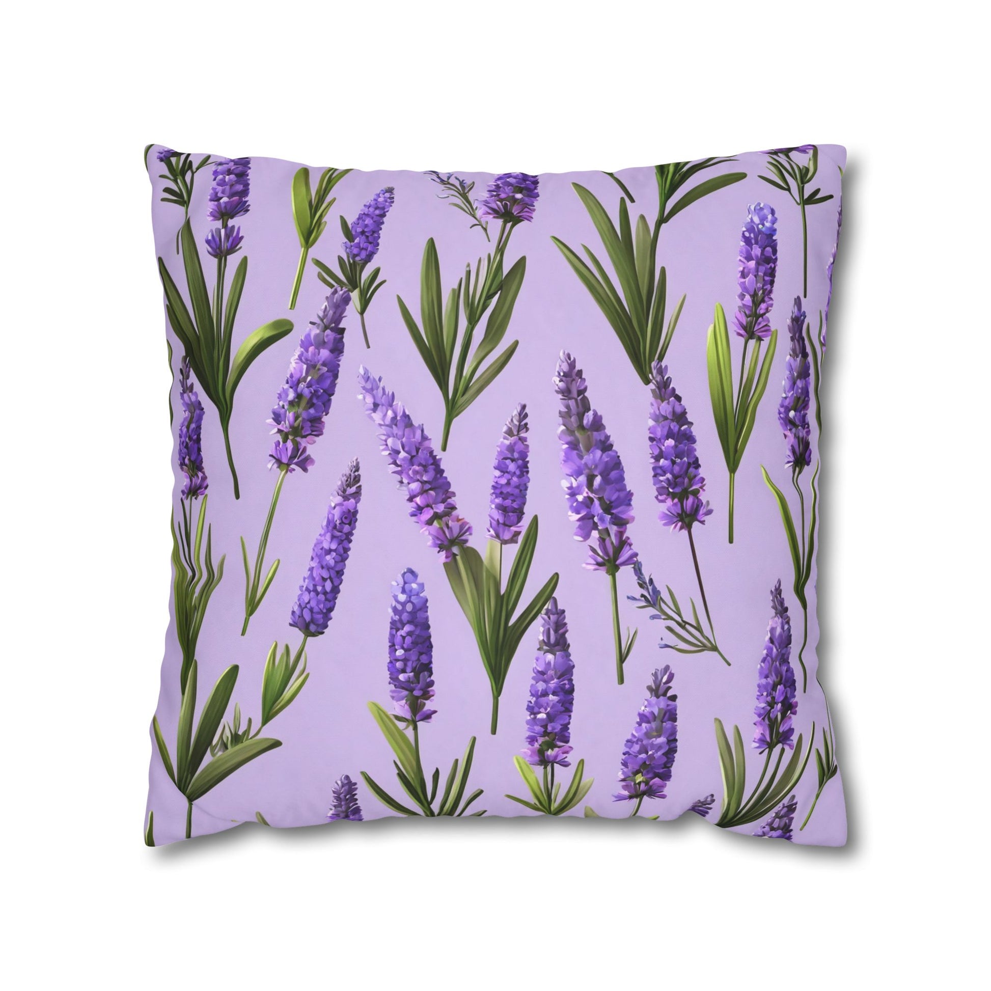 Lavender Flowers Cushion Cover, Lilac Flowers Cushion Cover, Floral Pillow, Botanical Pillow - Homevalley.co.uk