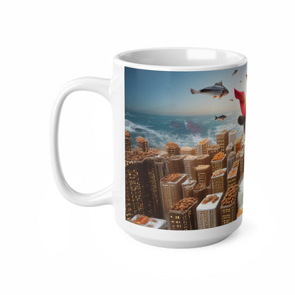 Super Man, Super Cat, Funny Cat Coffee Mug, Funny Pets Coffee Cup, 11oz, 15oz - Homevalley.co.uk