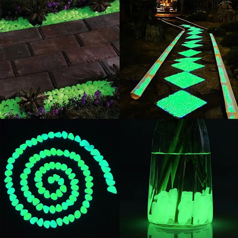 25/50pcs Glow in the Dark Garden Pebbles - Homevalley.co.uk
