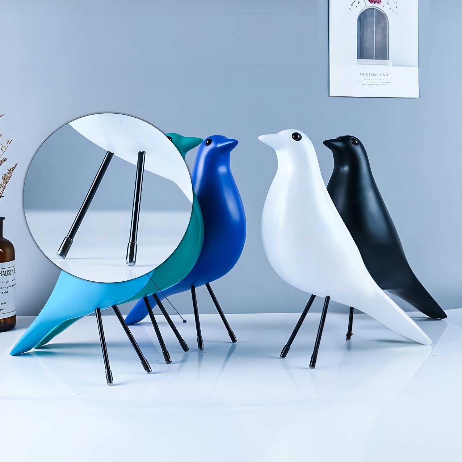 Nordic Bird Resin Figurine - Homevalley.co.uk