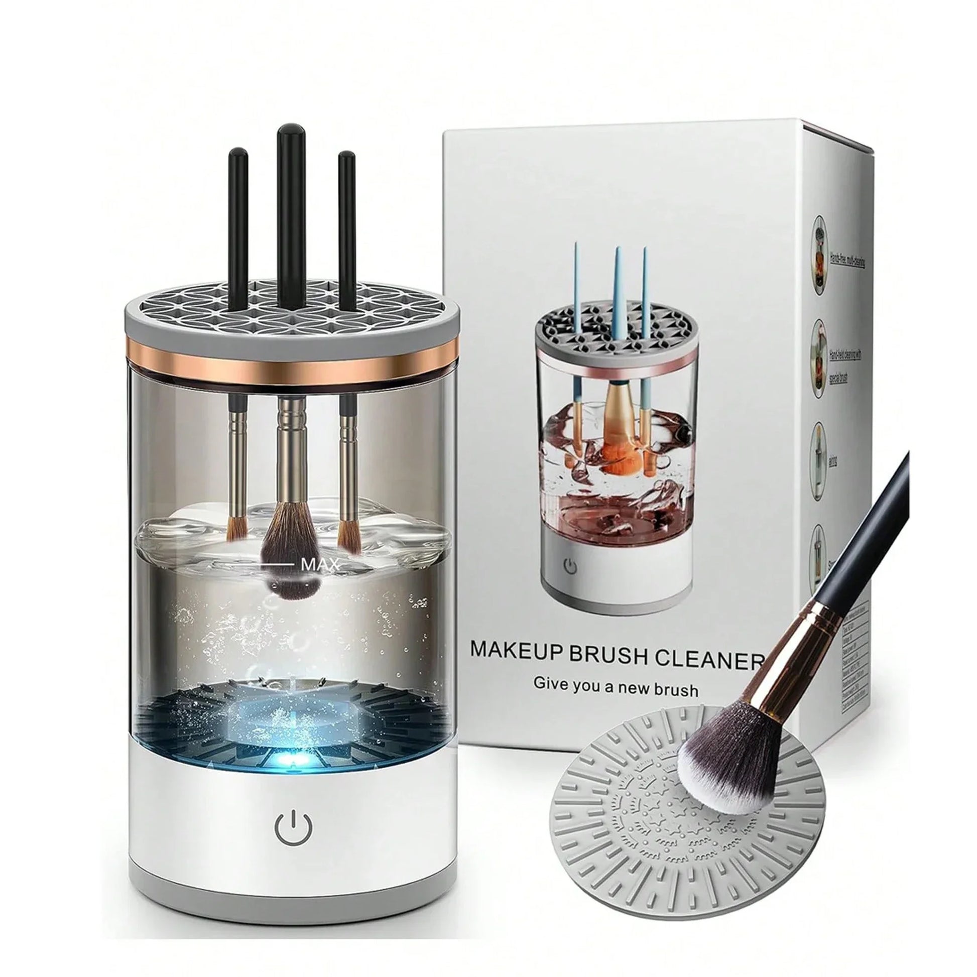 3-in-1 Automatic Makeup Brush Cleaner, Dryer and Storage Stand - Homevalley.co.uk