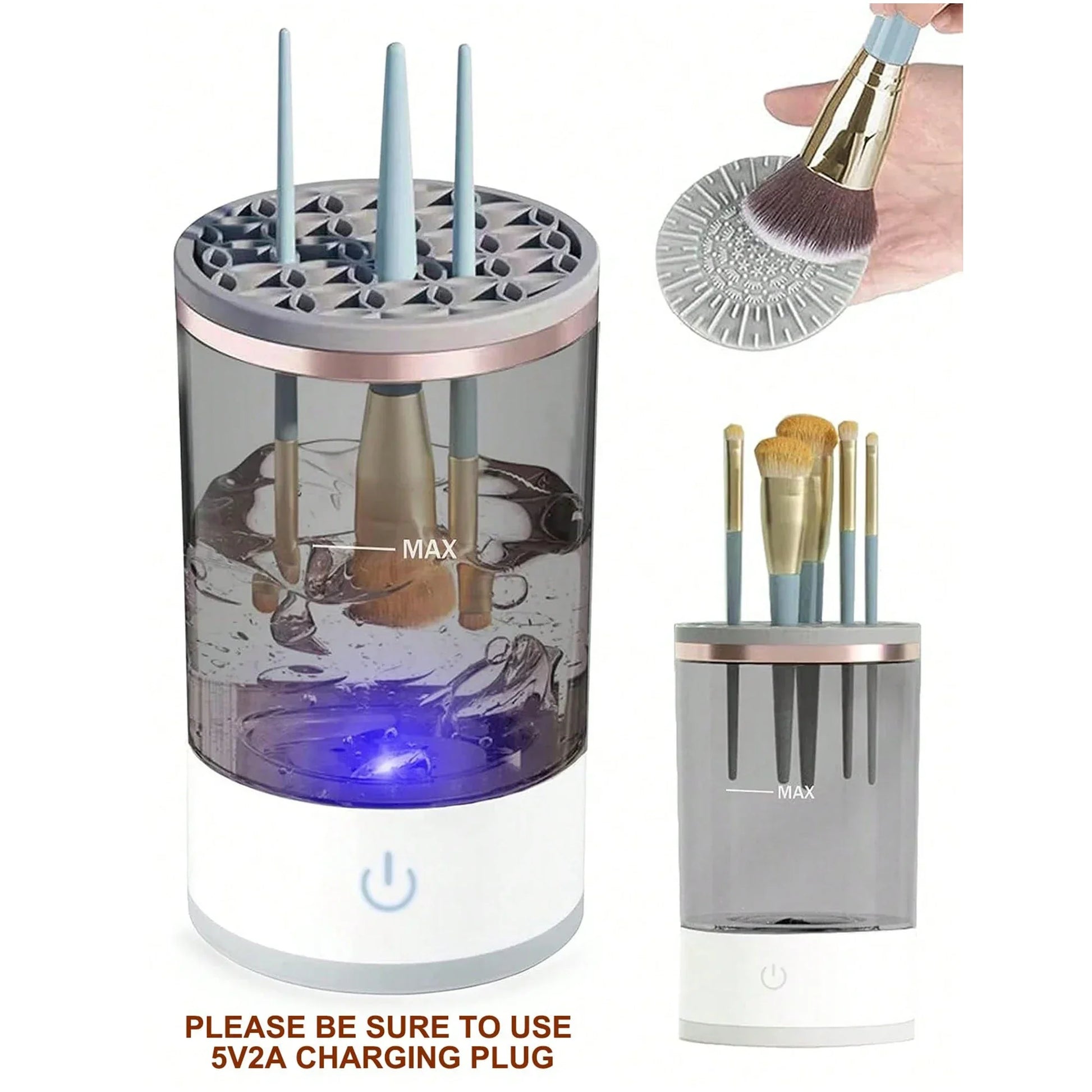 3-in-1 Automatic Makeup Brush Cleaner, Dryer and Storage Stand - Homevalley.co.uk