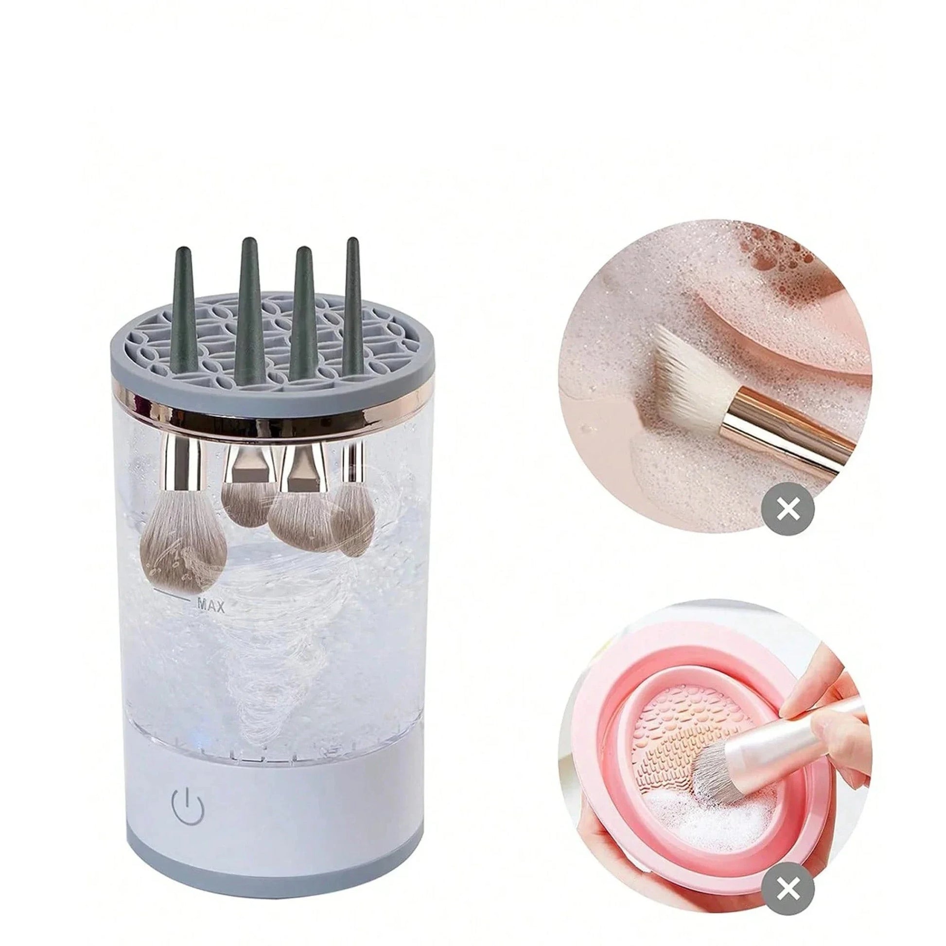 3-in-1 Automatic Makeup Brush Cleaner, Dryer and Storage Stand - Homevalley.co.uk