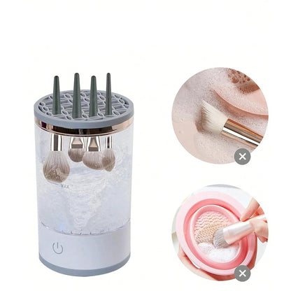 3-in-1 Automatic Makeup Brush Cleaner, Dryer and Storage Stand - Homevalley.co.uk