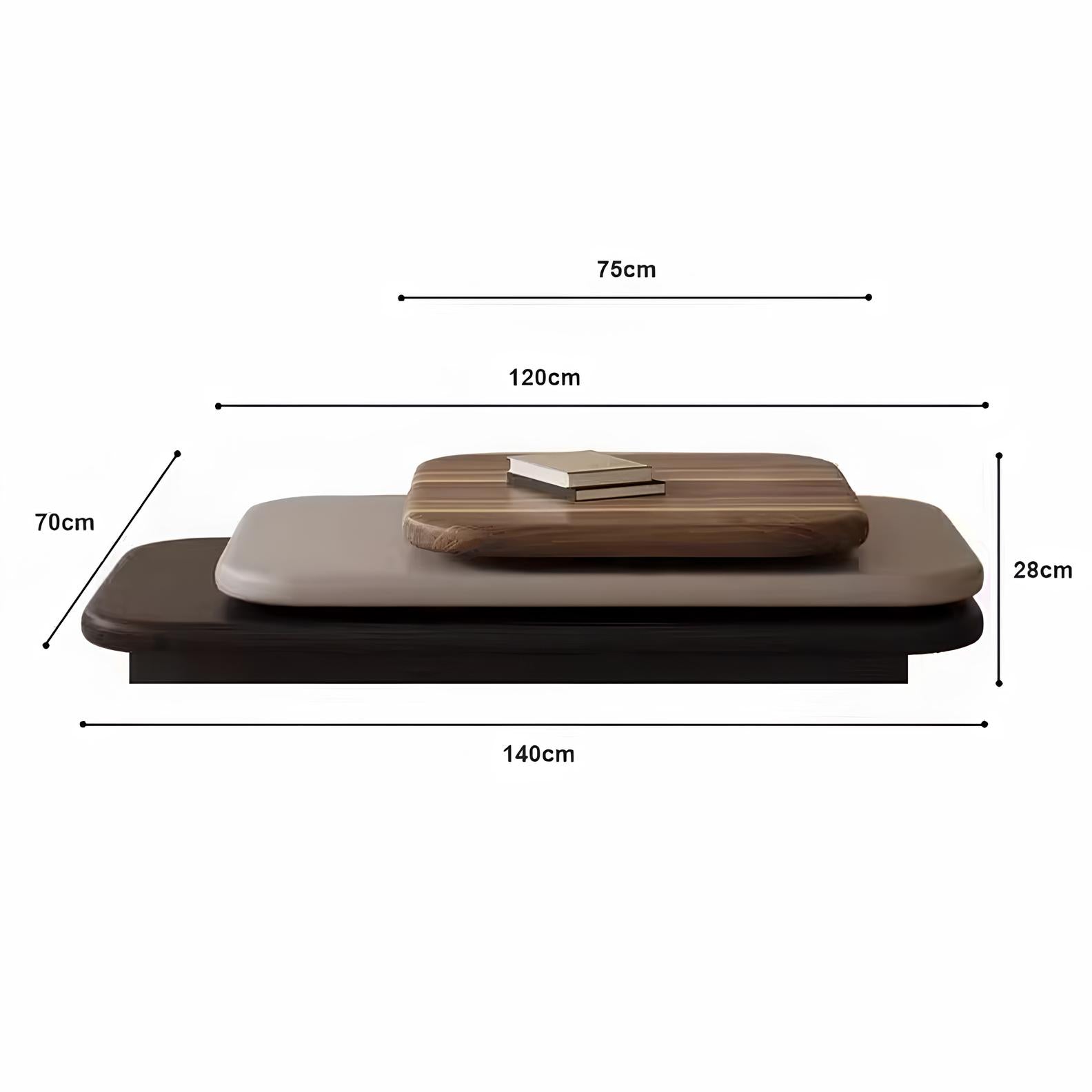 3 layers Rotating Coffee Table - Homevalley.co.uk