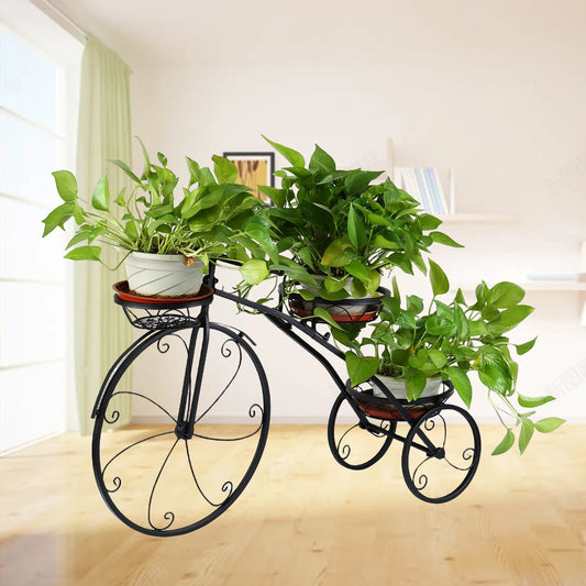3 Tier Tricycle Flower Pot Plant Holder - Homevalley.co.uk