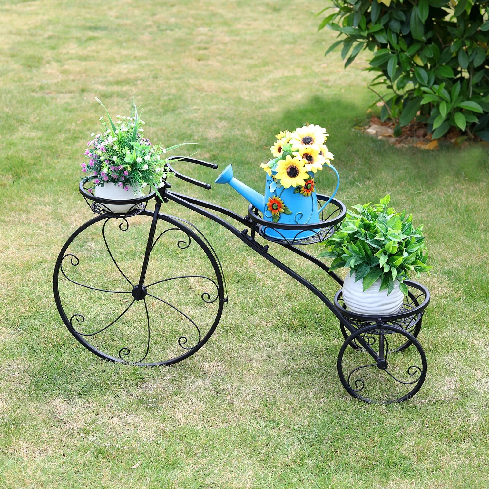 3 Tier Tricycle Flower Pot Plant Holder - Homevalley.co.uk