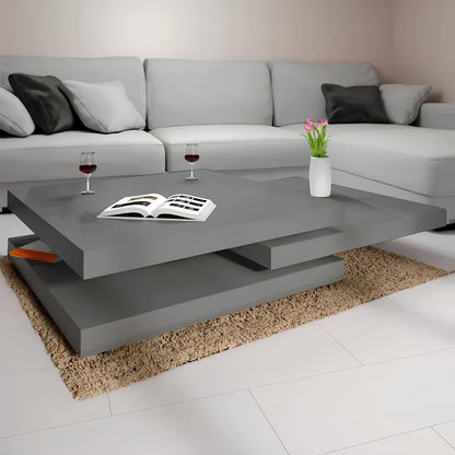 360° Rotating Design Modular Modern Square Coffee Table - Homevalley.co.uk
