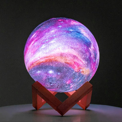 3D LED Moon Table Lamp, Night Lamp, Galaxy Lamp - Homevalley.co.uk
