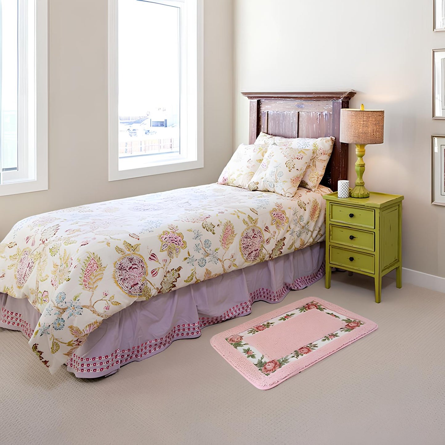 Pastel Colour Anti-Slip Floor Bathroom Mat – Soft, Stylish, and Safe for Your Home - Homevalley.co.uk
