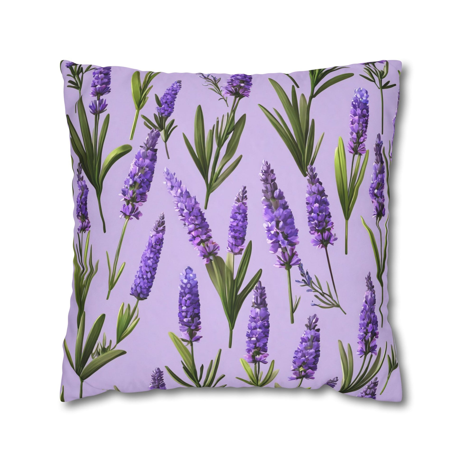 Lavender Flowers Cushion Cover, Lilac Flowers Cushion Cover, Floral Pillow, Botanical Pillow - Homevalley.co.uk