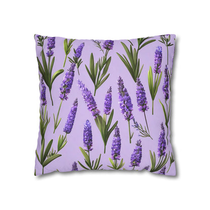 Lavender Flowers Cushion Cover, Lilac Flowers Cushion Cover, Floral Pillow, Botanical Pillow - Homevalley.co.uk