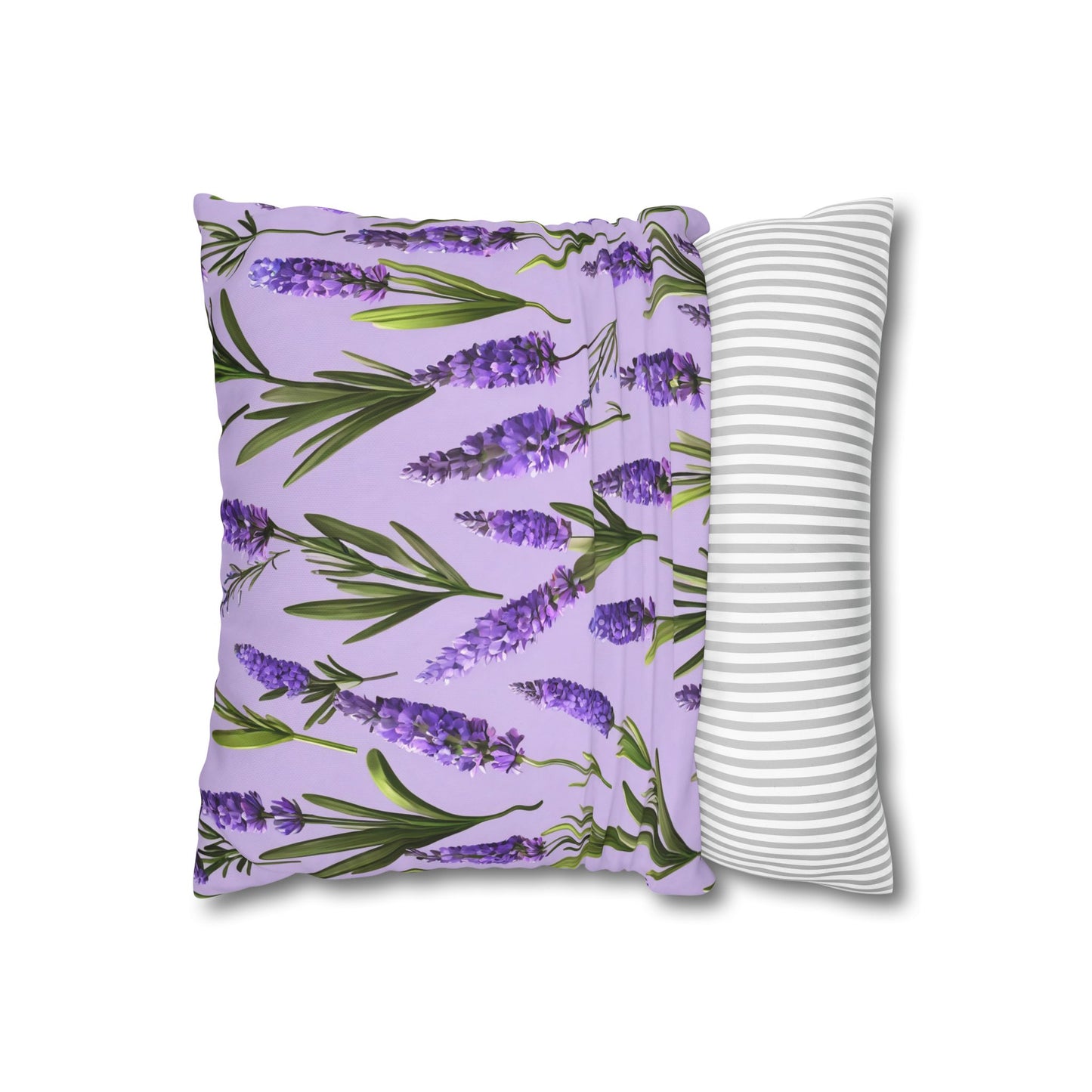 Lavender Flowers Cushion Cover, Lilac Flowers Cushion Cover, Floral Pillow, Botanical Pillow - Homevalley.co.uk