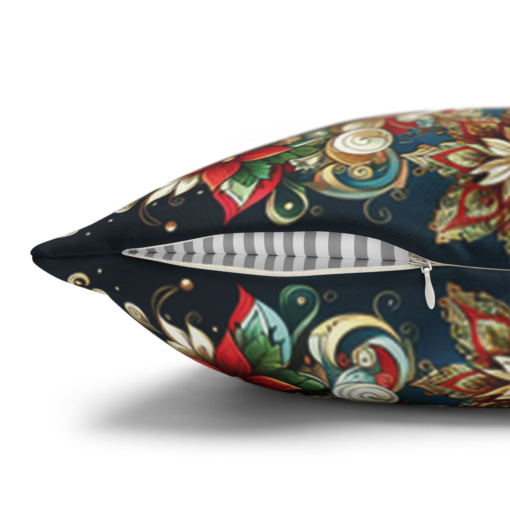 Christmas Square Pillowcase, Holiday Cushion Cover, Festive Throw Pillow, Xmas Decor, Home Decor Gift - Homevalley.co.uk