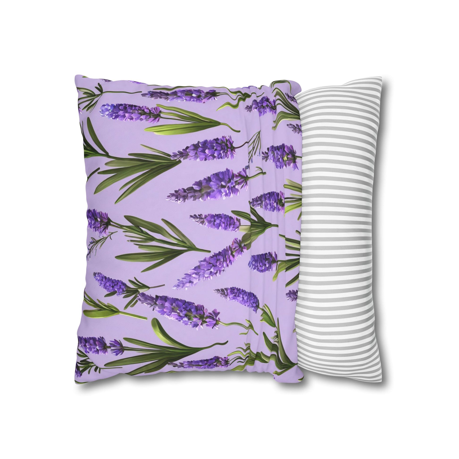 Lavender Flowers Cushion Cover, Lilac Flowers Cushion Cover, Floral Pillow, Botanical Pillow - Homevalley.co.uk