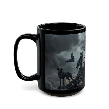 Hecate The Goddess of Crossroads, Magick and Witchcraft, Occult, Black Coffee Mug, HecateTea Cup (11oz, 15oz) - Homevalley.co.uk