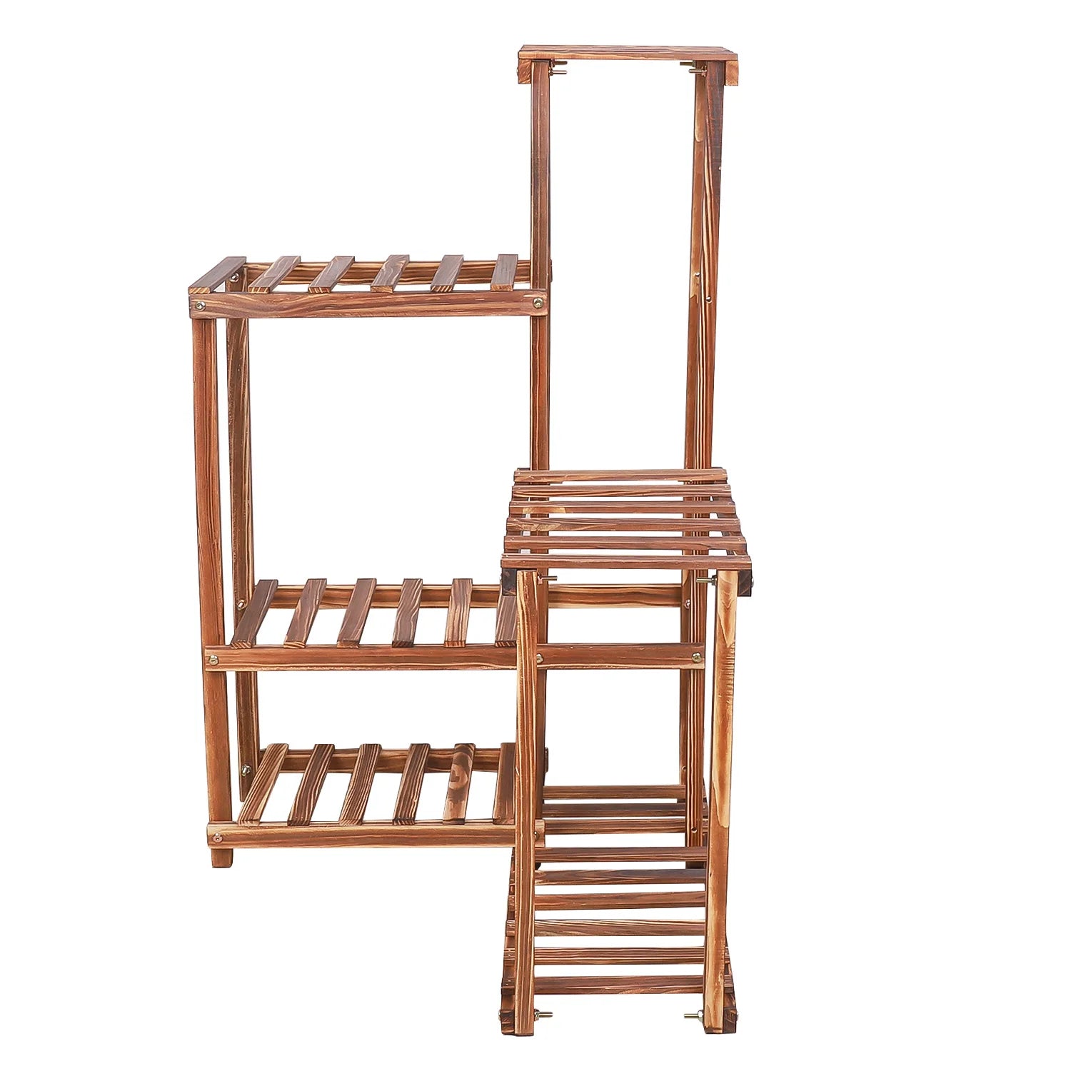 6 Tier Wooden Plant Stand Shelf - Homevalley.co.uk
