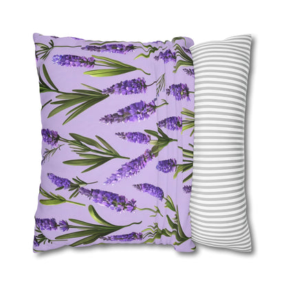 Lavender Flowers Cushion Cover, Lilac Flowers Cushion Cover, Floral Pillow, Botanical Pillow - Homevalley.co.uk