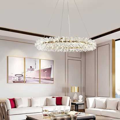 Nordic Round Crystal Chandelier - Homevalley.co.uk