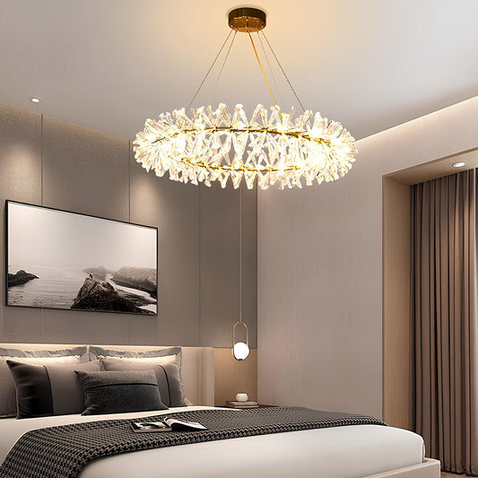 Nordic Round Crystal Chandelier - Homevalley.co.uk