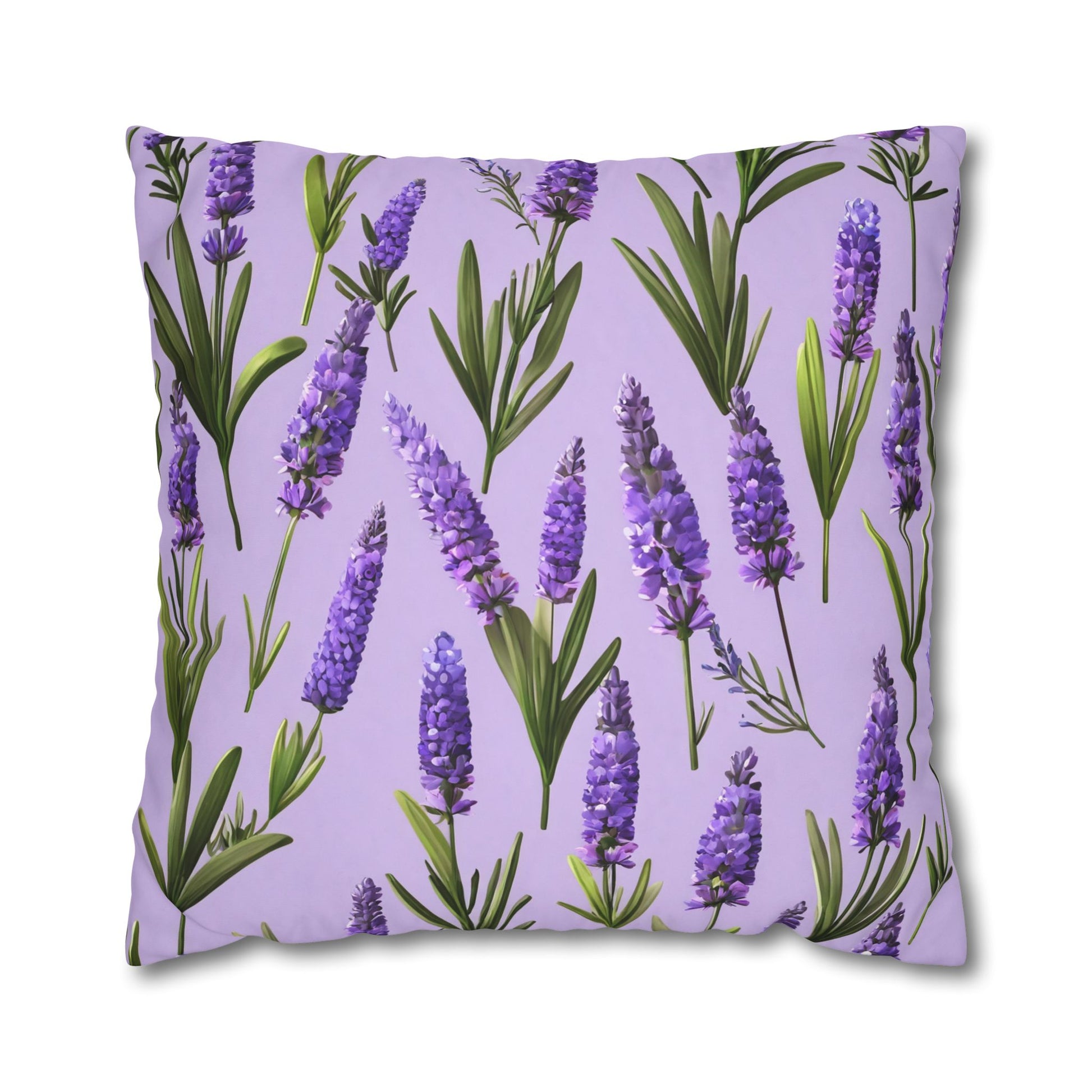Lavender Flowers Cushion Cover, Lilac Flowers Cushion Cover, Floral Pillow, Botanical Pillow - Homevalley.co.uk