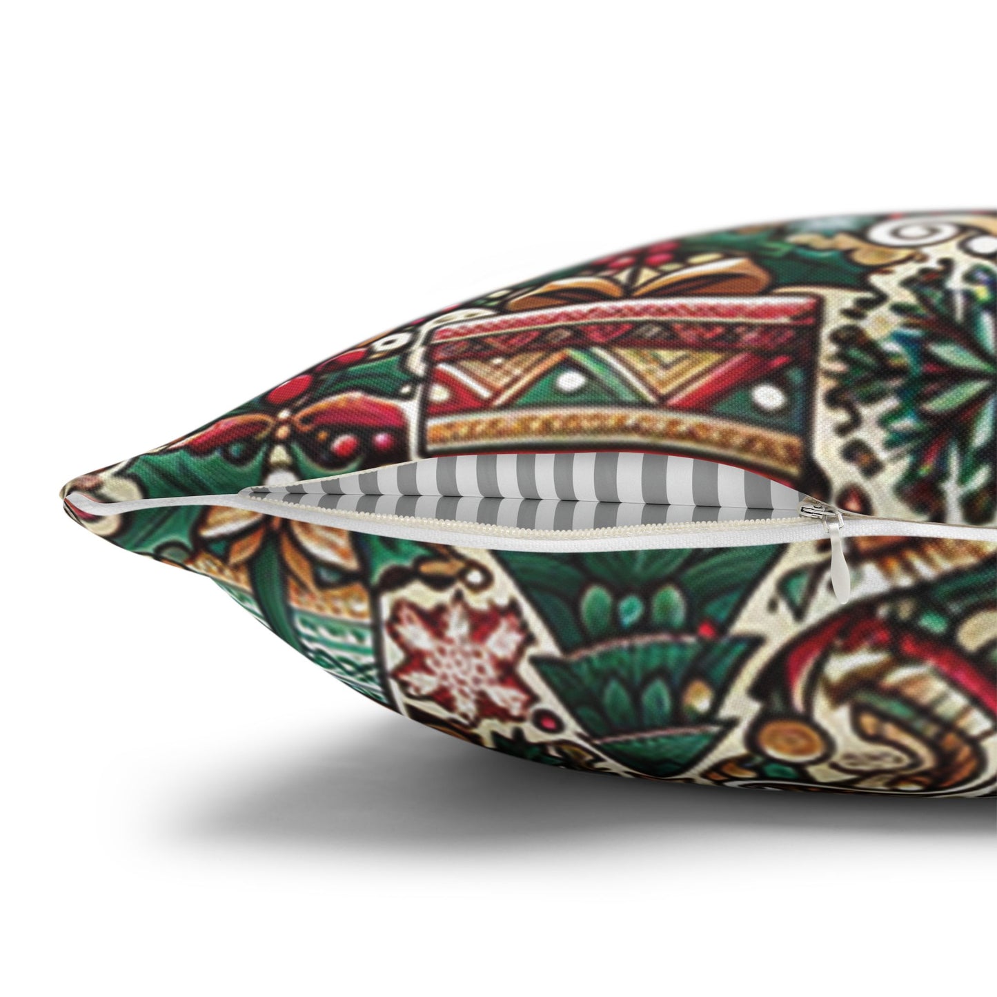 Christmas Square Pillowcase, Holiday Cushion Cover, Festive Throw Pillow, Xmas Decor, Home Decor Gift - Homevalley.co.uk