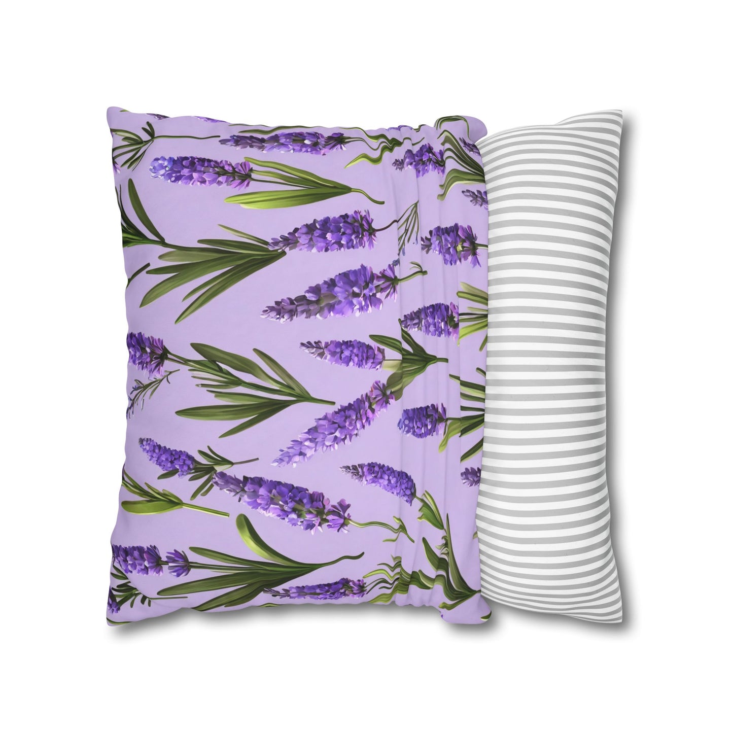 Lavender Flowers Cushion Cover, Lilac Flowers Cushion Cover, Floral Pillow, Botanical Pillow - Homevalley.co.uk