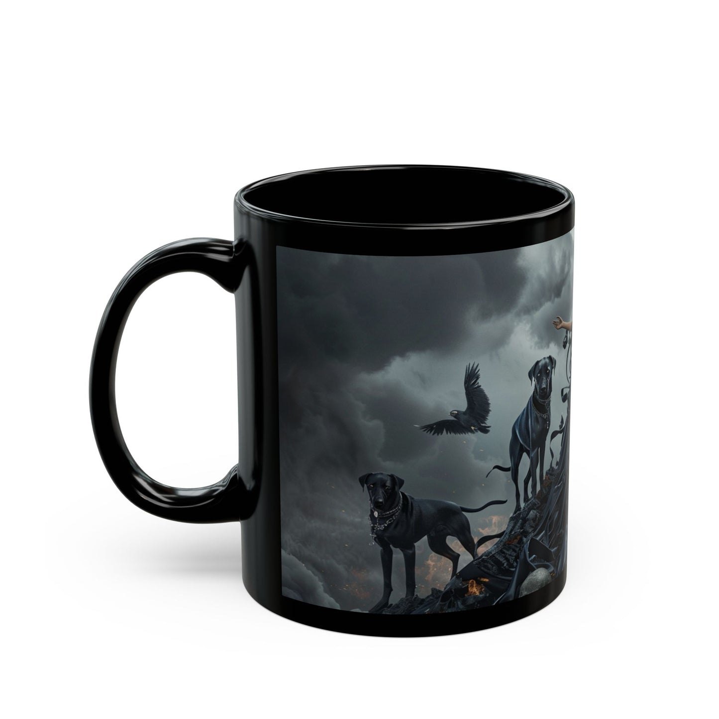 Hecate The Goddess of Crossroads, Magick and Witchcraft, Occult, Black Coffee Mug, HecateTea Cup (11oz, 15oz) - Homevalley.co.uk