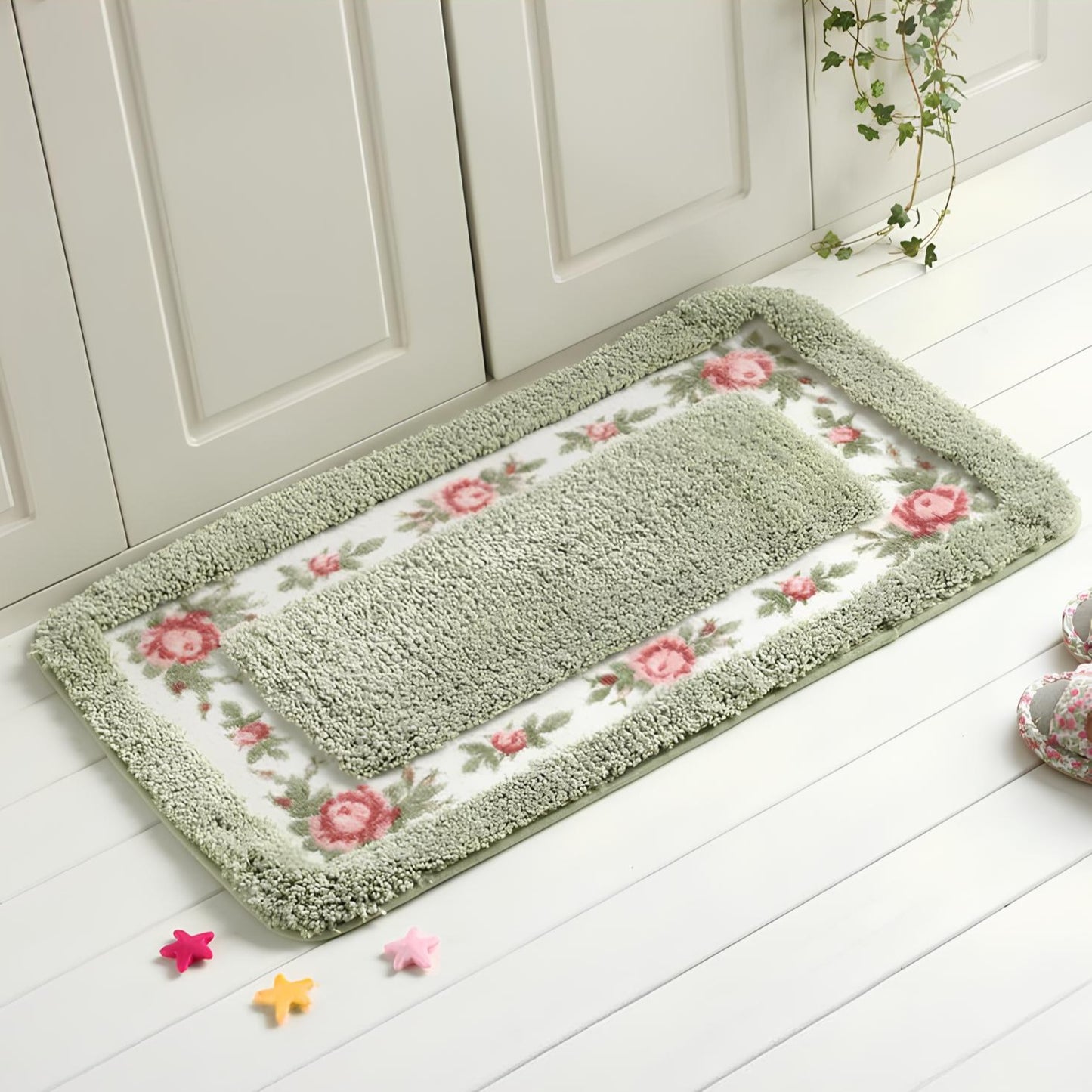 Pastel Colour Anti-Slip Floor Bathroom Mat – Soft, Stylish, and Safe for Your Home - Homevalley.co.uk