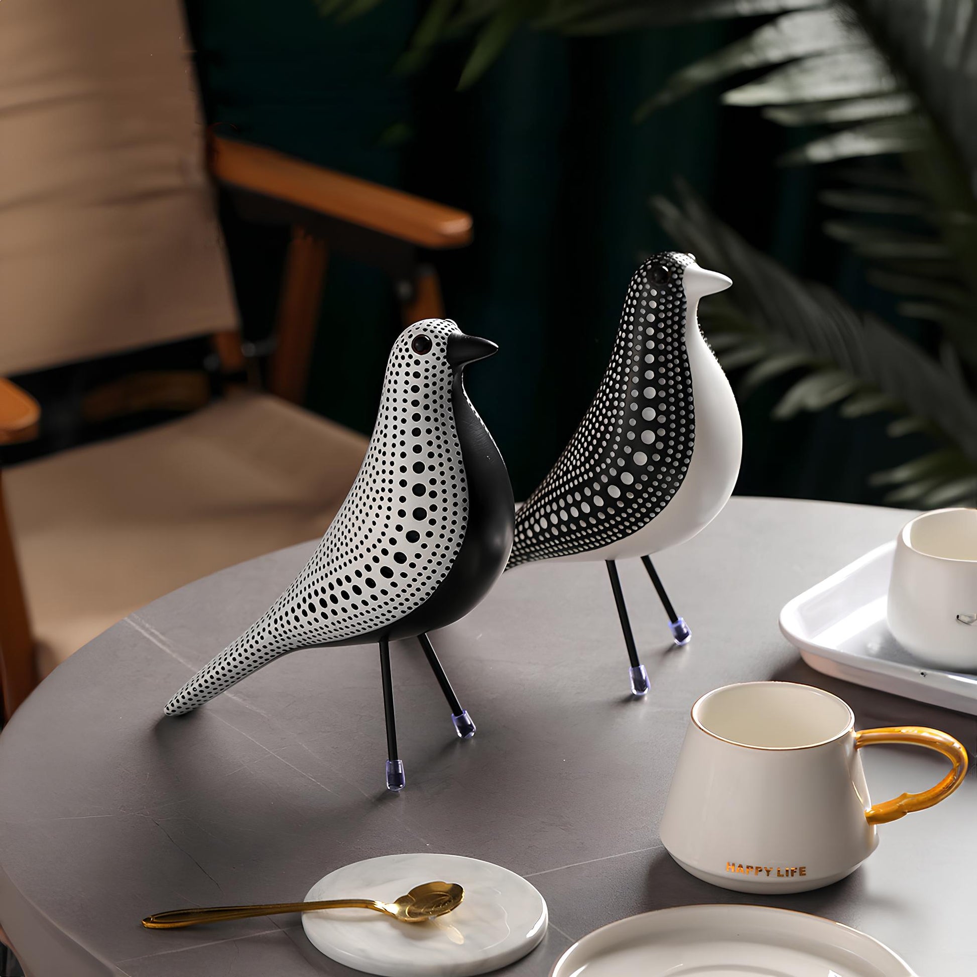 Nordic Bird Resin Figurine - Homevalley.co.uk